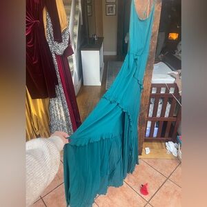 Teal Joyfolie Maxi Dress 
Never worn 
Beautiful teal 
Great for beach wedding